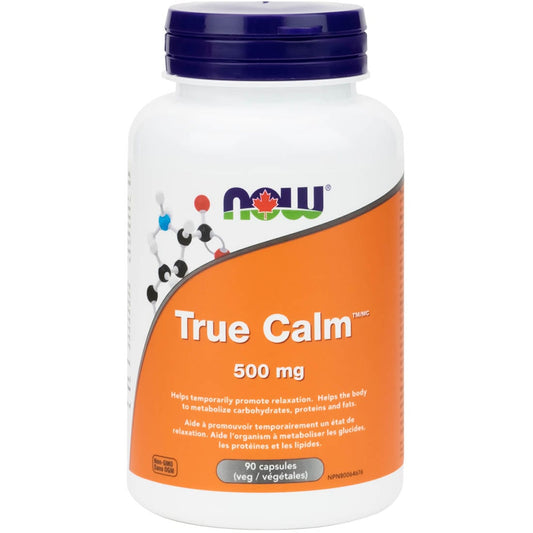 NOW True Calm Relaxer, with GABA, 90 Vegetable Capsules