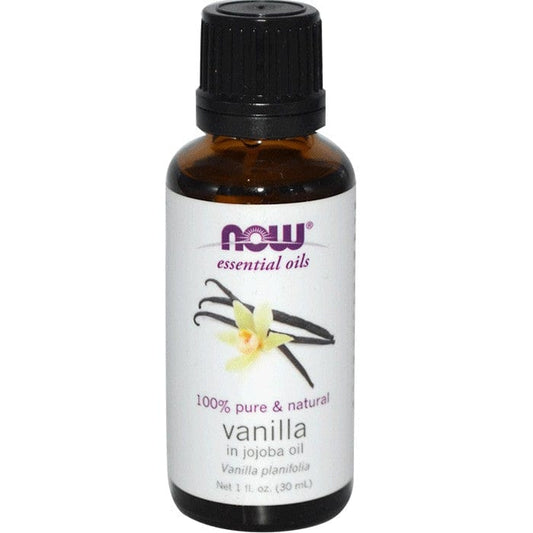 NOW Vanilla (1%) Oil Blend with Jojoba (Aromatherapy), 100% Pure, 30ml