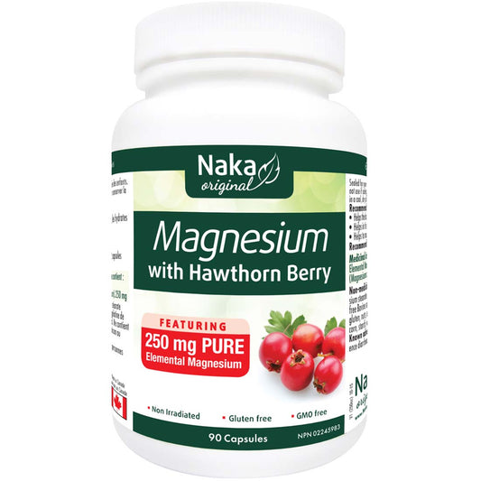 Naka Herbs Magnesium Citrate with Hawthorn Berry 250mg