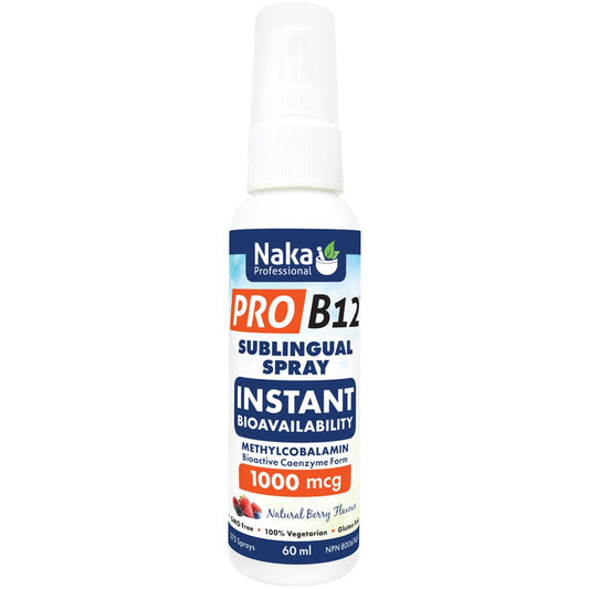 Naka Pro B12 Sublingual Spray 1000mcg, 60mL