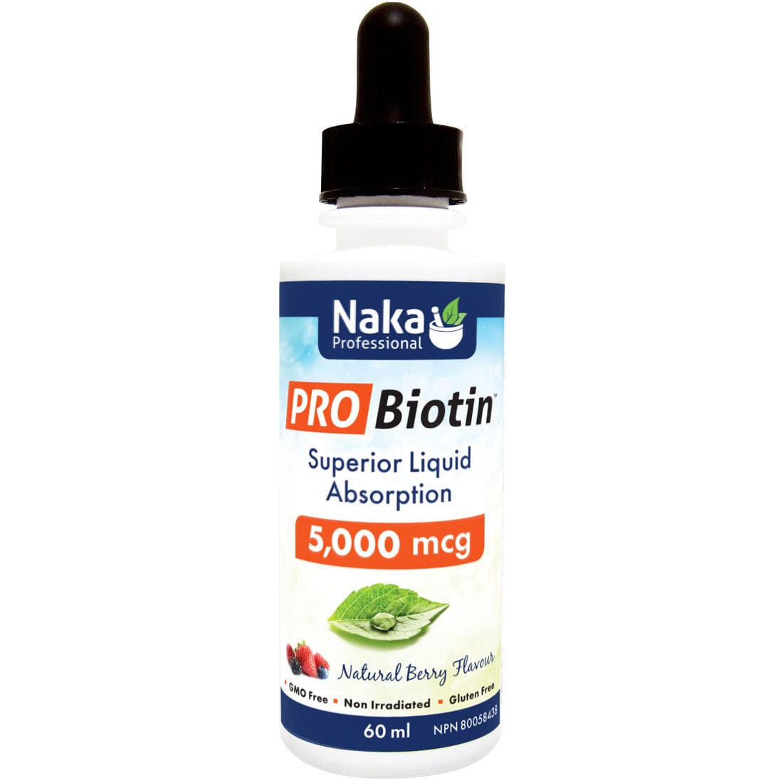 Naka Pro Biotin 5000mcg (Natural Berry Flavour), 60ml