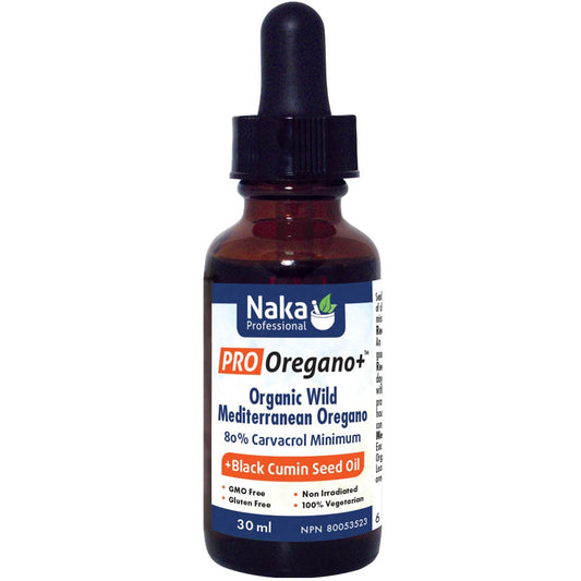 Naka Pro Organic Mediterranean Oregano Oil + Black Cumin Seed Oil, 30ml