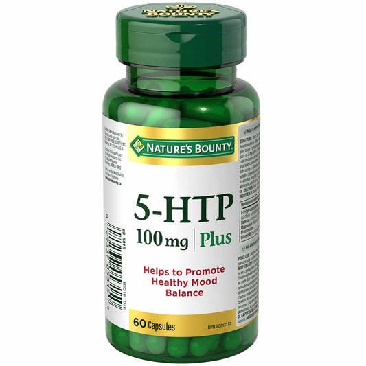 Nature's Bounty 5-HTP 100 mg, 60 Capsules