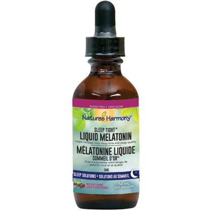 Nature's Harmony Sleep Tight Liquid Melatonin 3mg, 50ml