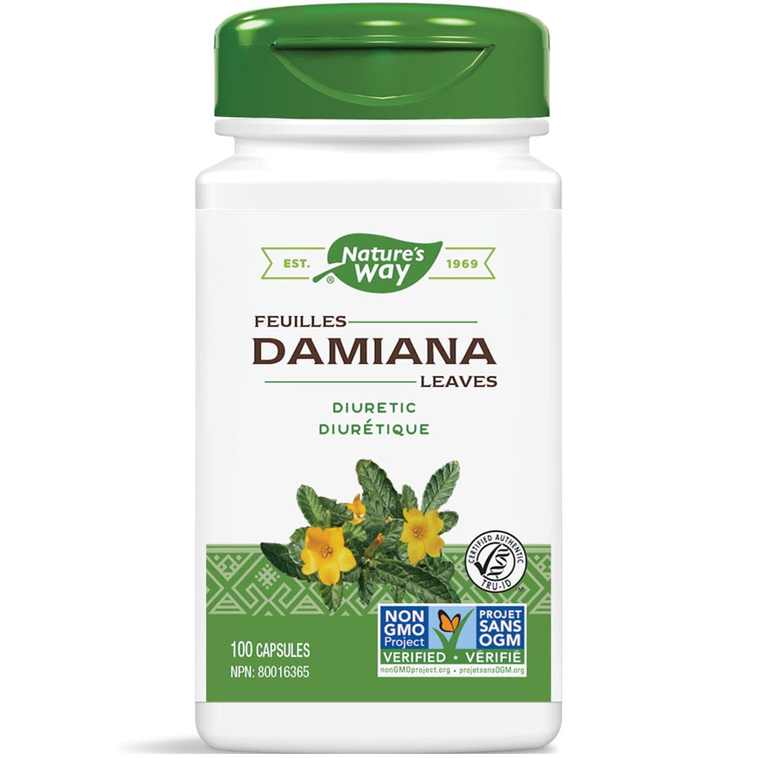Nature's Way Damiana Leaves 400mg, 100 VCaps