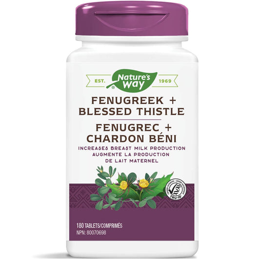 Nature's Way Fenugreek + Blessed Thistle, 180 Tablets