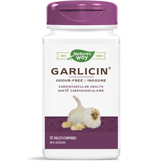 Nature's Way Garlicin, Odor-Free Garlic (Optimized Absorption), 90 SmartRelease Tablets