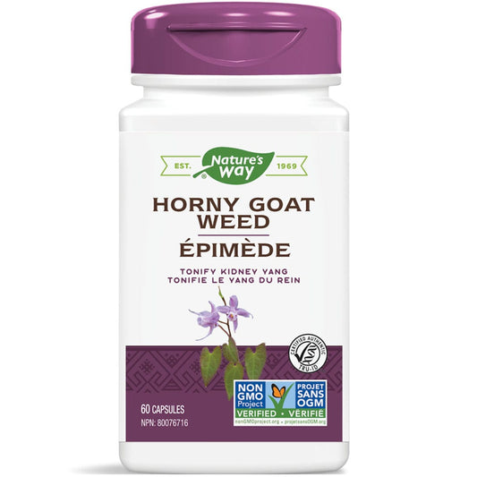 Nature's Way Horny Goat Weed Standardized Extract, 60 Vegetable Capsules