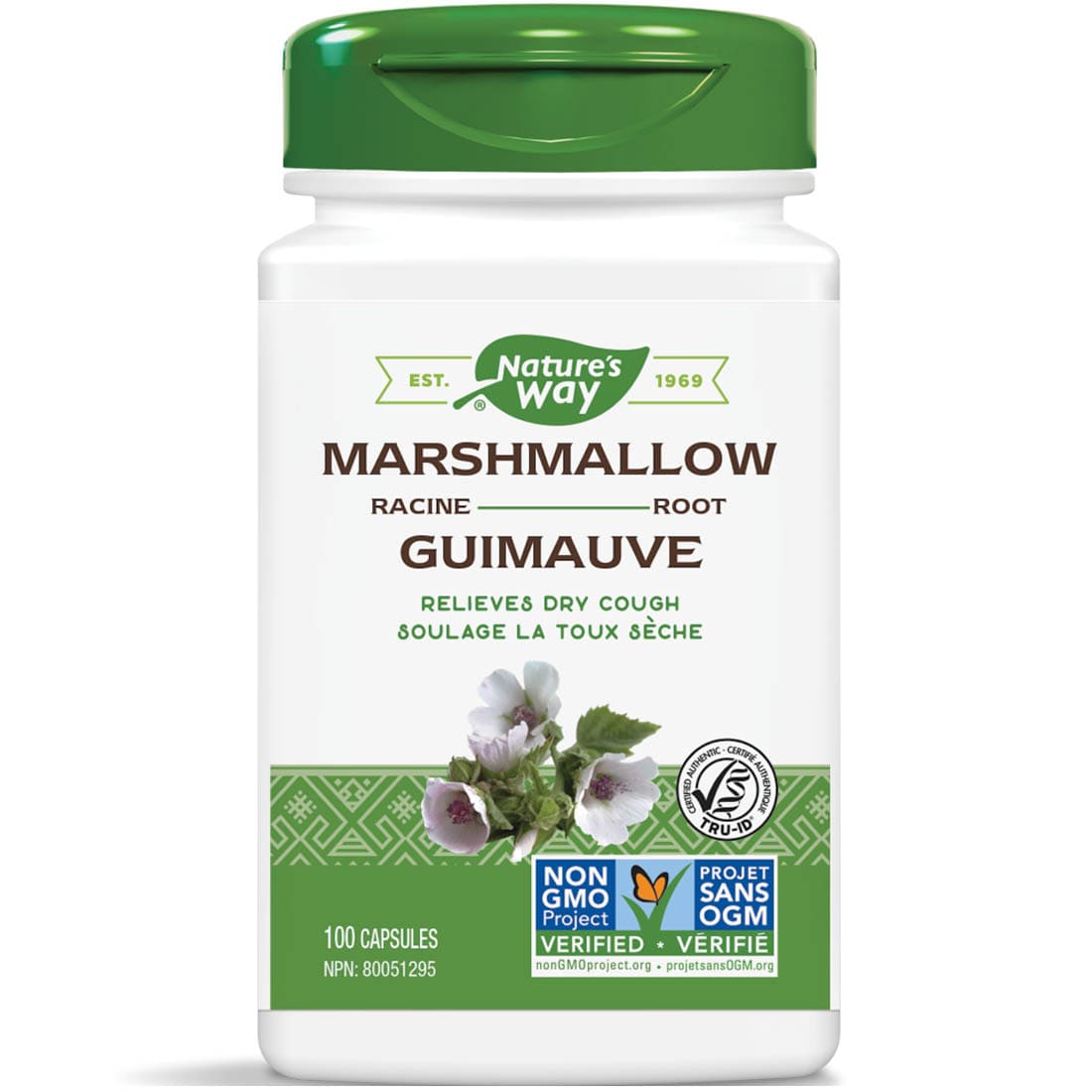 Nature's Way Marshmallow Root, 100 Vegetable Capsules