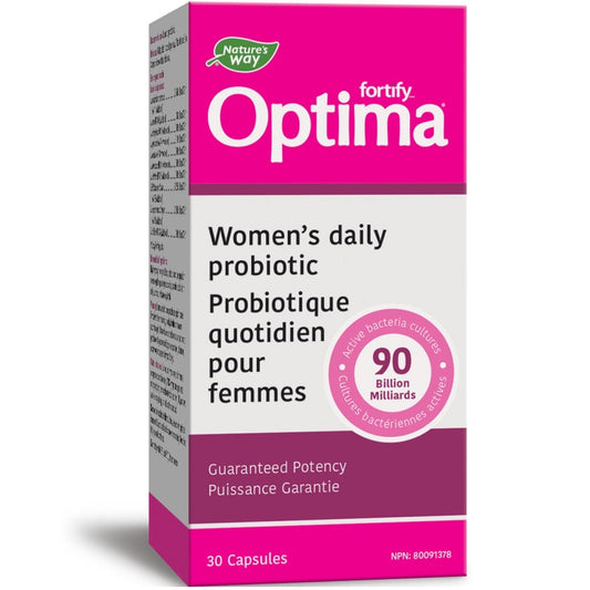 Nature's Way Optima, Women's, 90 Billion Active Probiotics, 30 VCaps (Refrigerated)