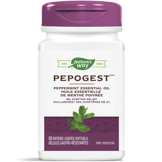 Nature's Way Pepogest (Peppermint Oil), 60 Softgels