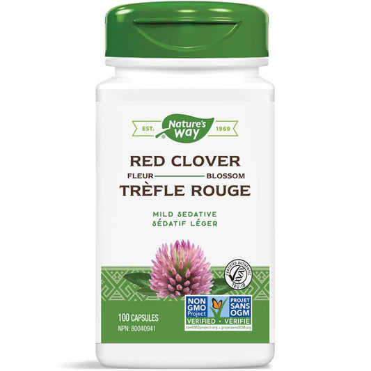 Nature's Way Red Clover Blossoms, 100 Capsules
