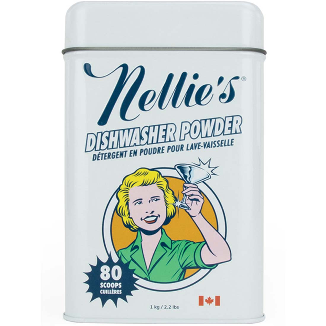 Nellie's All Natural Automatic Dishwasher Powder, 100 Scoops
