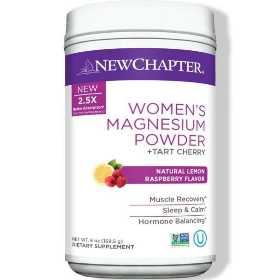 New Chapter Women's Magnesium Powder Plus Tart Cherry (2.5X Better Absorption)