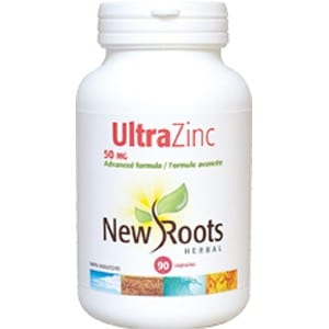 New Roots Ultra Zinc 50mg, 90 Vegetable Capsules