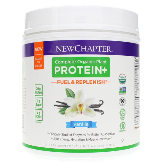 New Chapter Complete Organic Plant Protein+ Fuel & Replenish Chocolate, 20 Servings