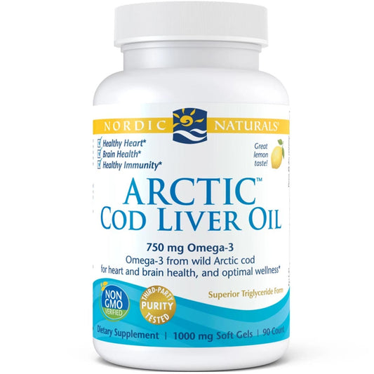 Nordic Naturals Arctic Cod Liver Oil, 90 Softgels