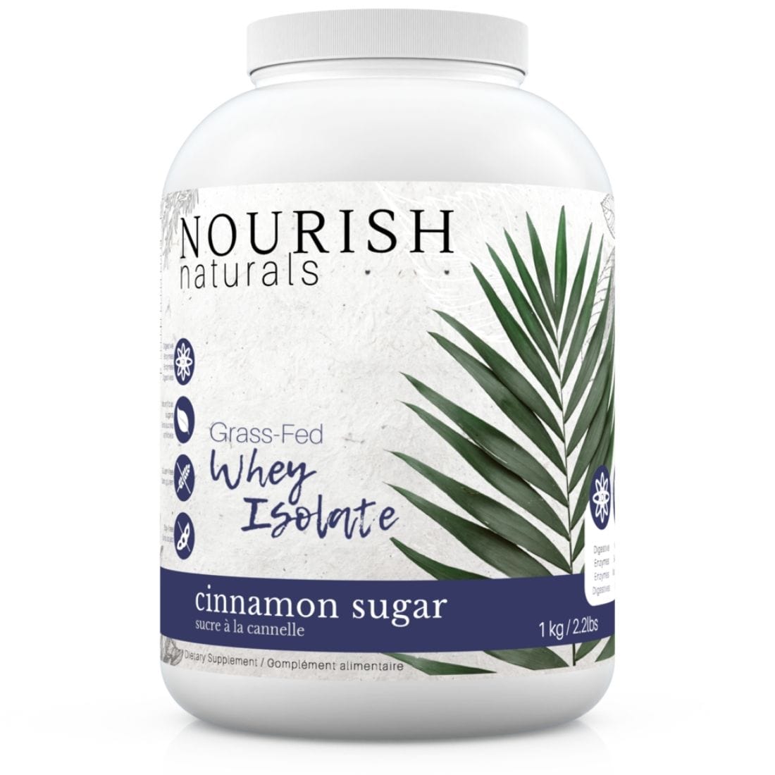 Nourish Naturals Grass Fed Whey Protein (Keto Friendly), 1000g