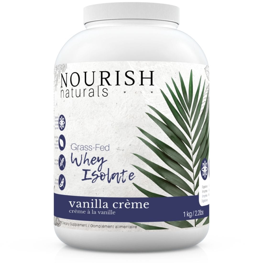 Nourish Naturals Grass Fed Whey Protein (Keto Friendly), 1000g