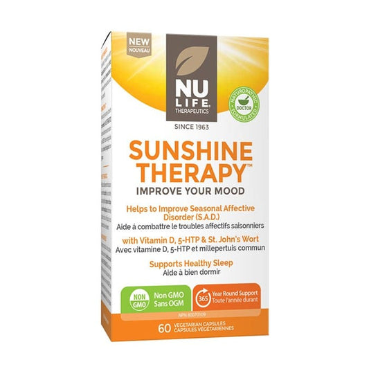 Nu-Life Sunshine Therapy (Helps Improve Mood & SAD), 60 Vegetarian Capsules