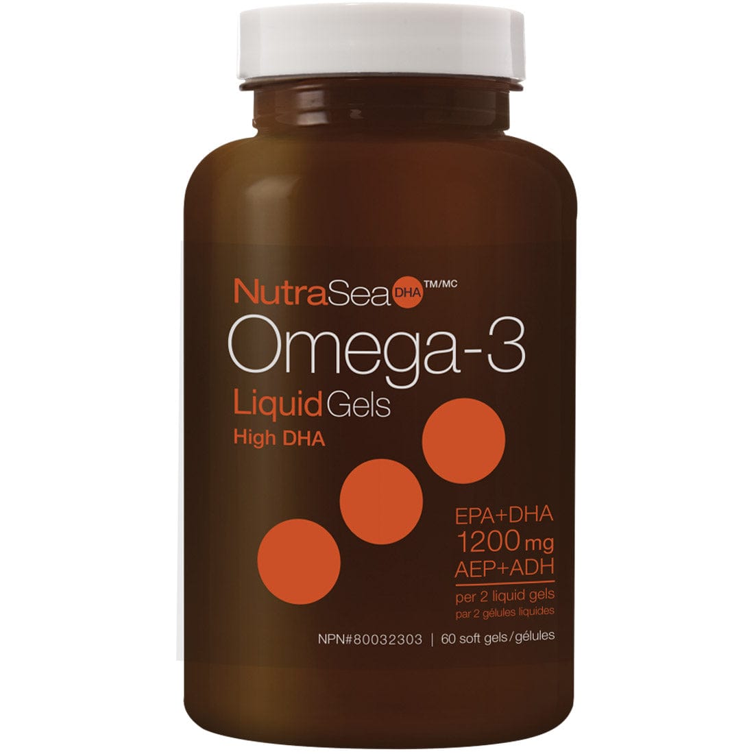 NutraSea DHA Omega-3 High DHA, 60 Softgels