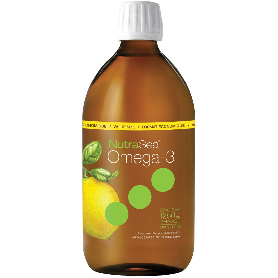 NutraSea Omega-3 Liquid (1250mg EPA and DHA per Teaspoon)