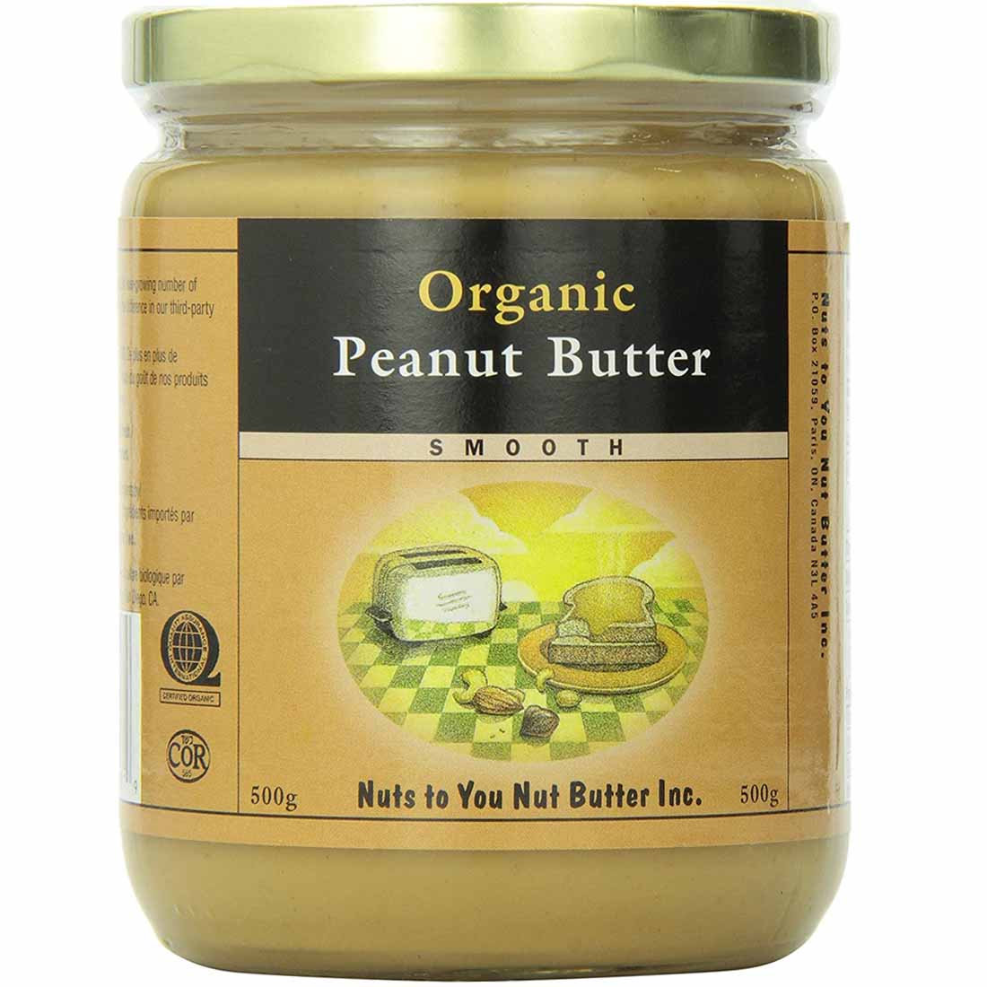 Nuts To You Organic Peanut Butter, 500g