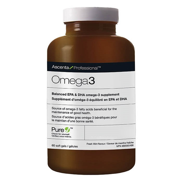 Ascenta Professional (Formerly Integrative Therapeutics) PRO Omega3 Softgels, 60 Softgels