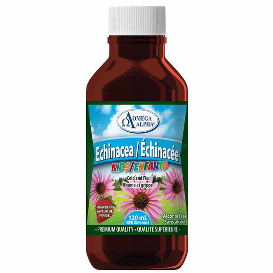 Omega Alpha Echinacea Liquid for Kids (Alcohol free), 120ml