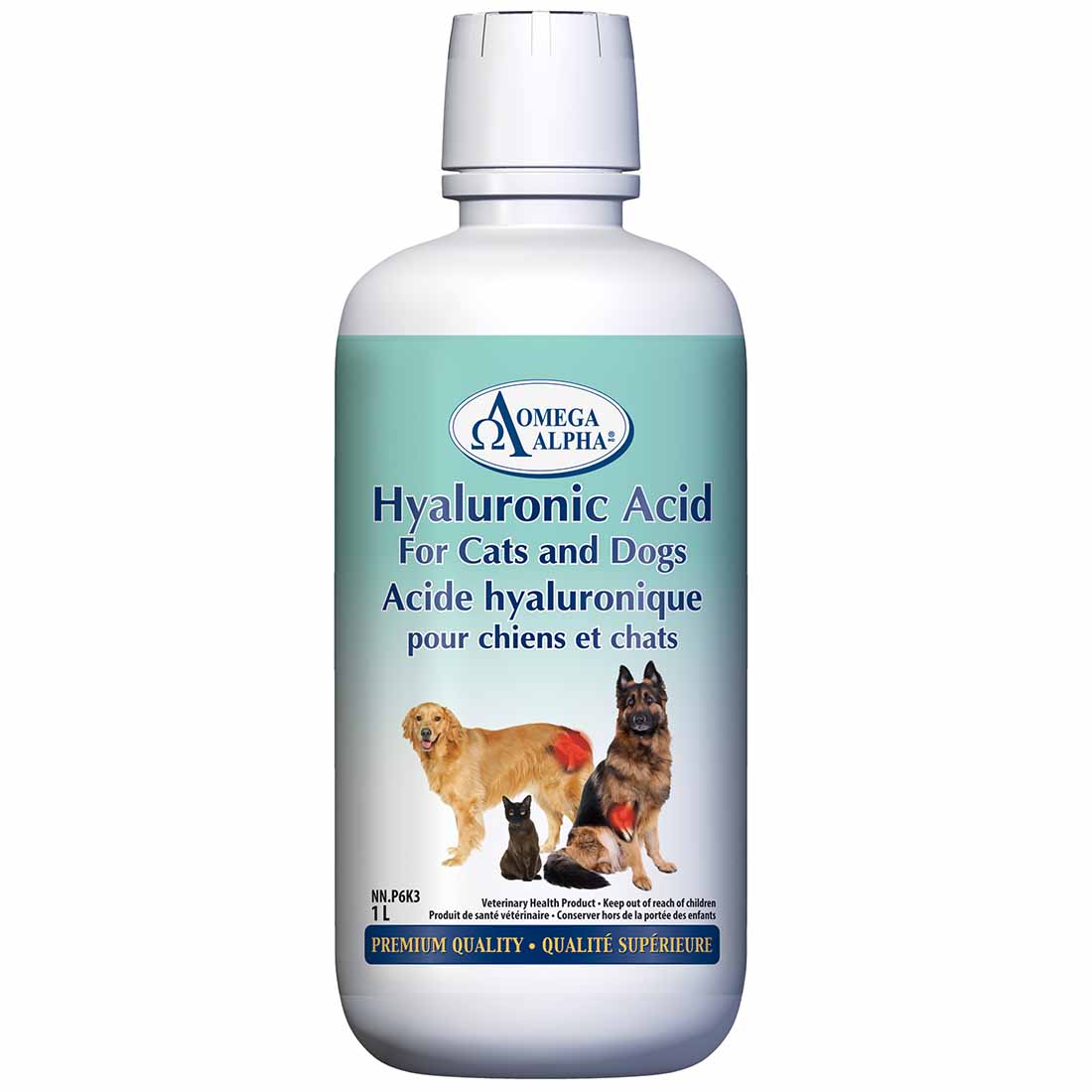 Omega Alpha HA-180 Hyaluronic Acid for Pets (Animal) Improves Mobility and Reduces Inflammation