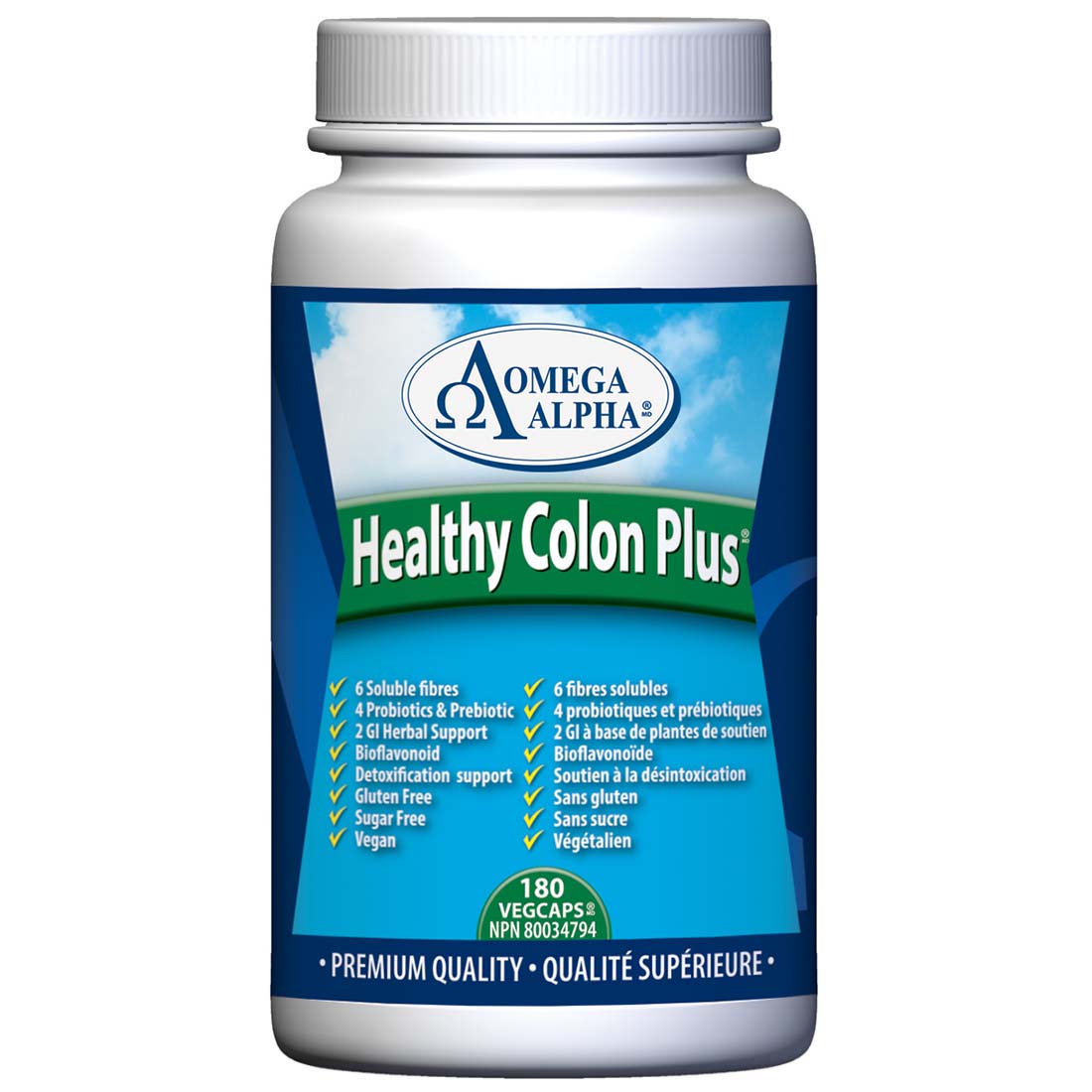 Omega Alpha Healthy Colon Plus, 180 VCapsules