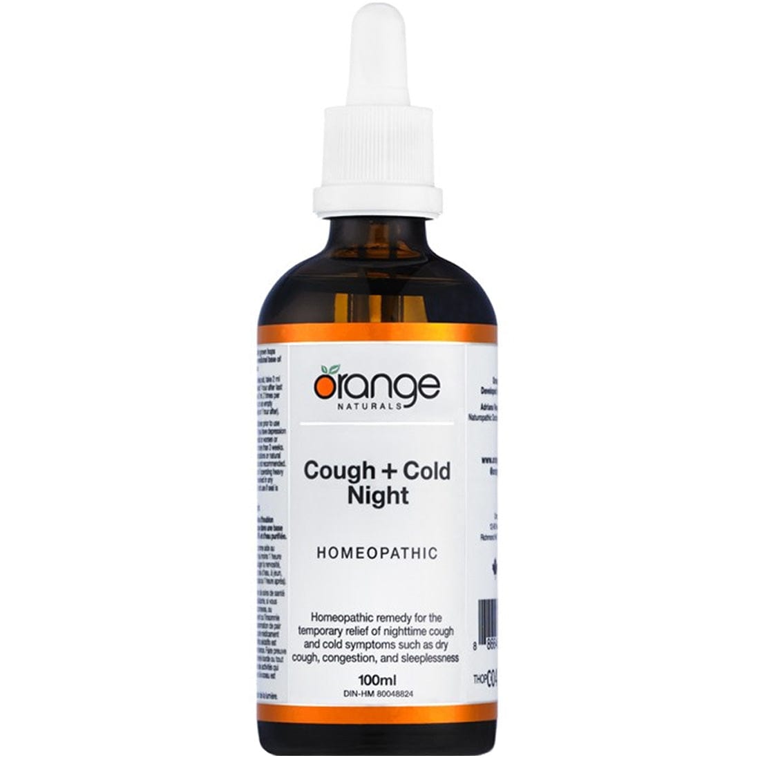 Orange Naturals Cough+Cold Night Homeopathic Remedy, 100ml