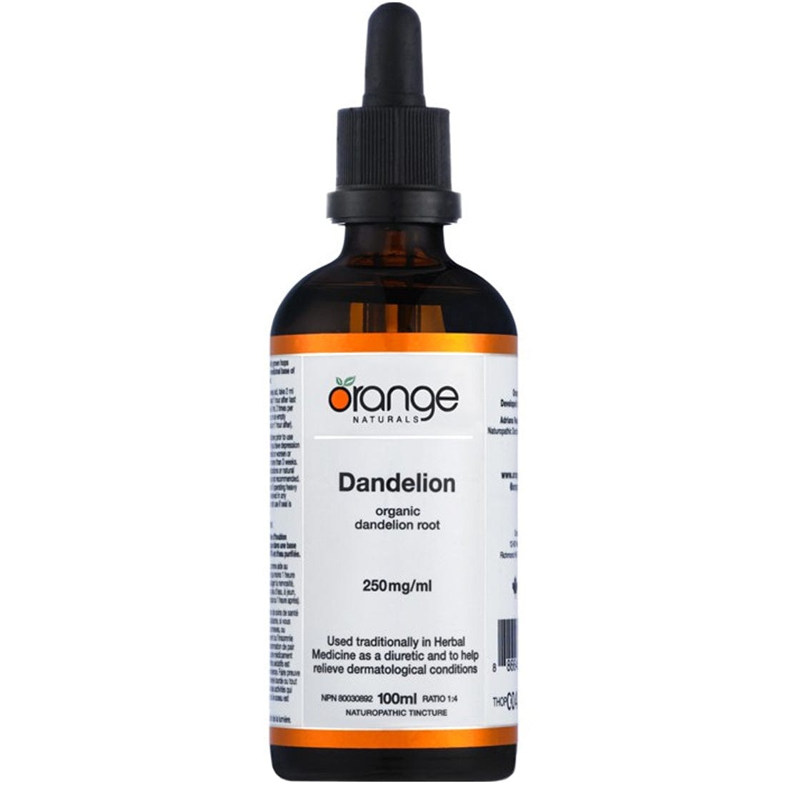 Orange Naturals Dandelion, 100ml Tincture