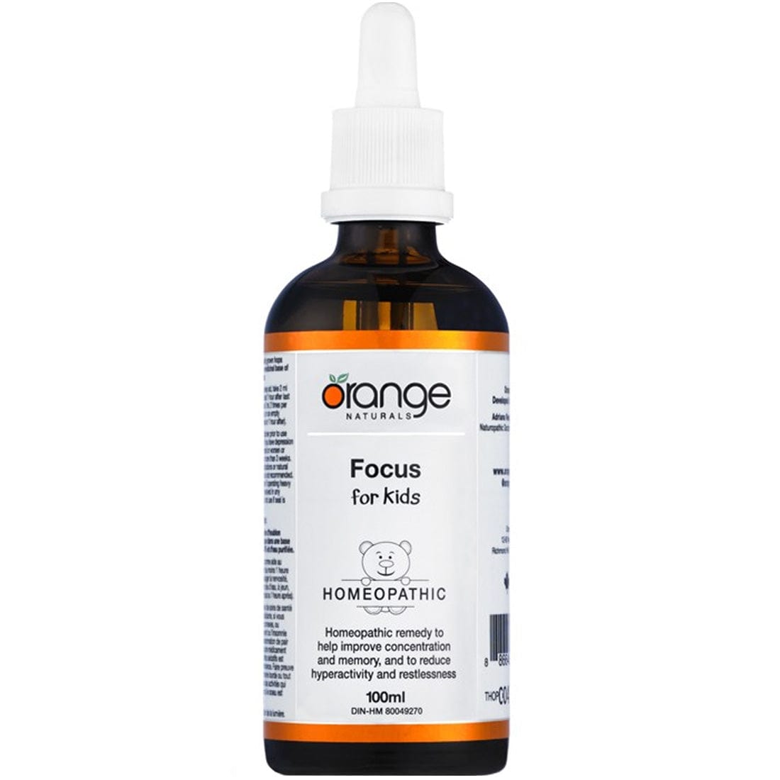Orange Naturals Focus (for kids) Homeopathic Remedy, 100ml