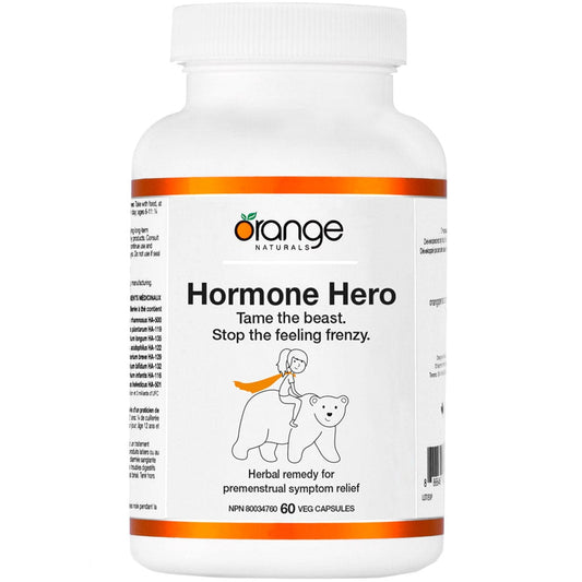 Orange Naturals Hormone Hero (Herbal Premenstrual and Menstrual Support), 60 Capsules