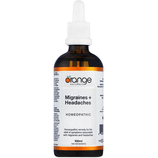 Orange Naturals Migraines + Headaches  Homeopathic Remedy, 100ml