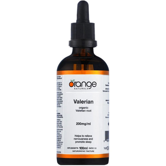 Orange Naturals Valerian 200mg (Organic) 100ml, Tincture