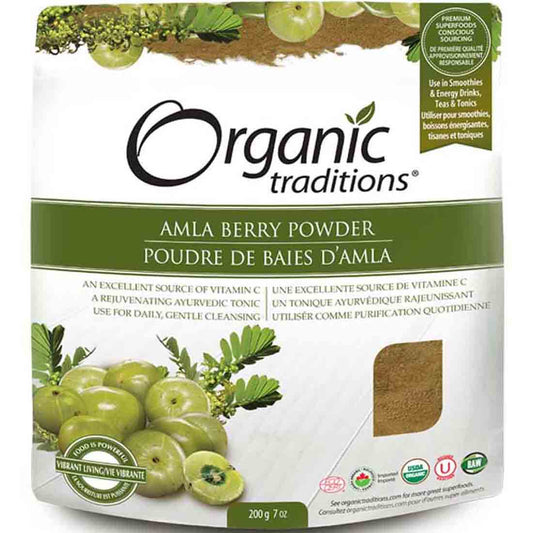 Organic Traditions Amla Berry Powder, 200g