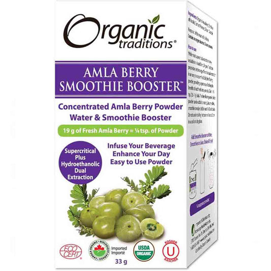 Organic Traditions Organic Full Spectrum Amla Berry Powder, Concentrated Dual Extract, 33g