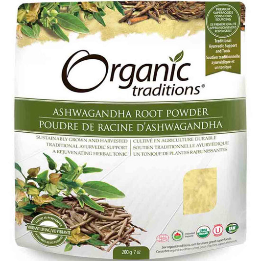 Organic Traditions Ashwagandha Root Powder, 200g