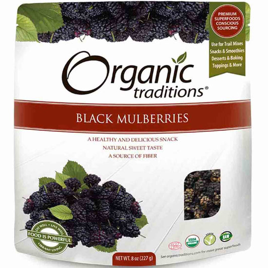 Organic Traditions Black Mulberries