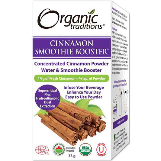 Organic Traditions Cinnamon Smoothie Booster (Formerly Full Spectrum Cinnamon), 33g