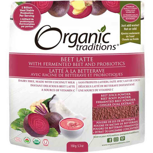 Organic Traditions Latte with Probiotics, 150g
