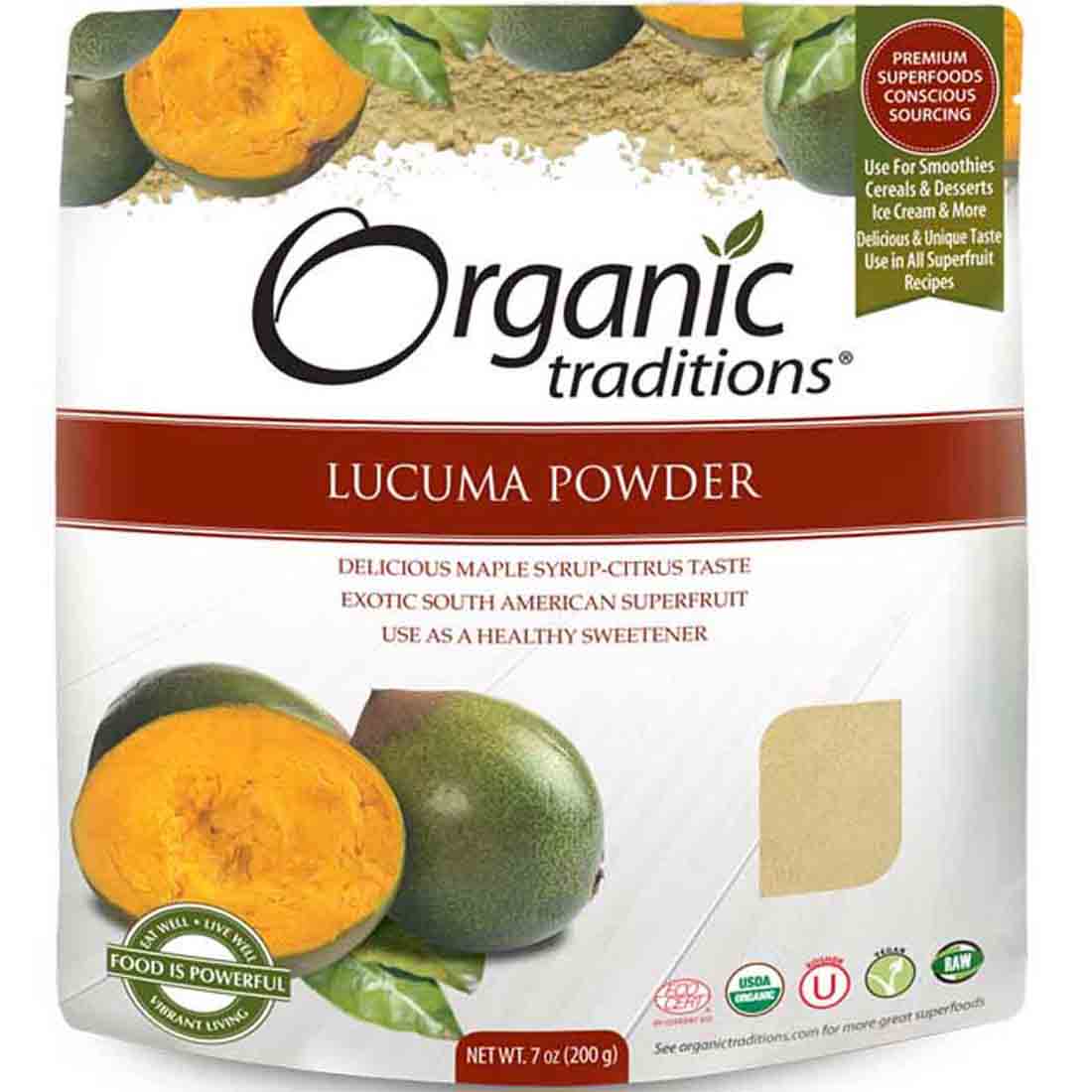Organic Traditions Lucuma Powder, 200g