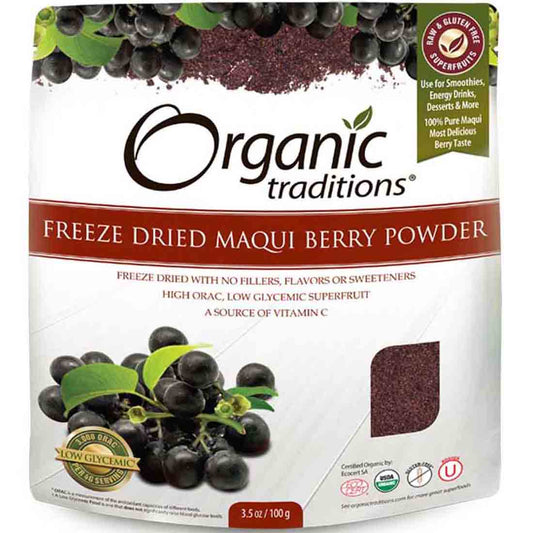 Organic Traditions Maqui Berry Powder (Freeze Dried), 100g