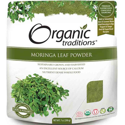 Organic Traditions Moringa Leaf Powder, 200g