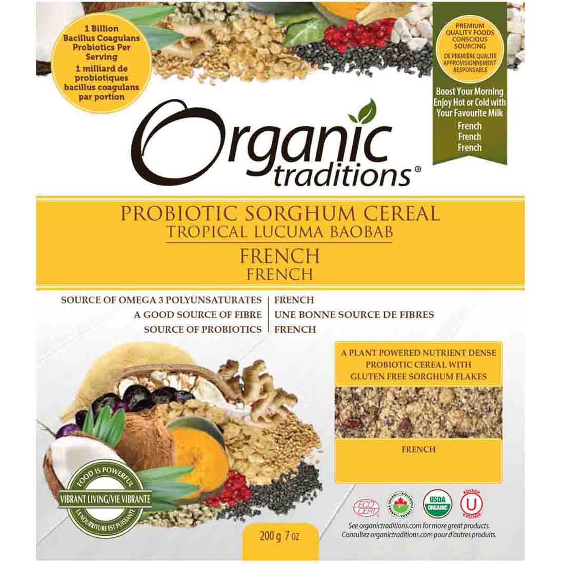 Organic Traditions Sorghum Cereal, 200g