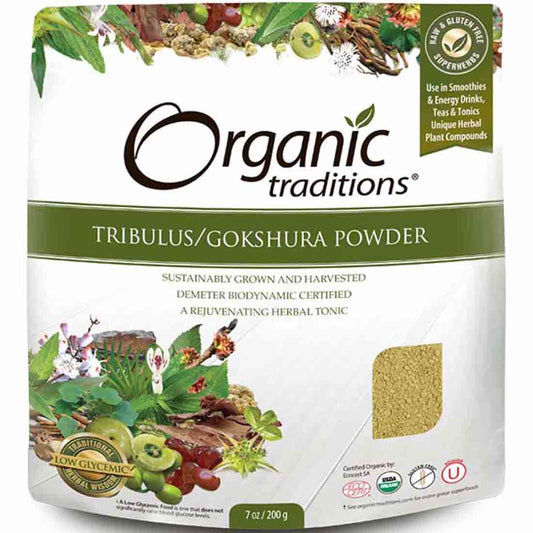 Organic Traditions Tribulus Powder (Gokshura), 200g