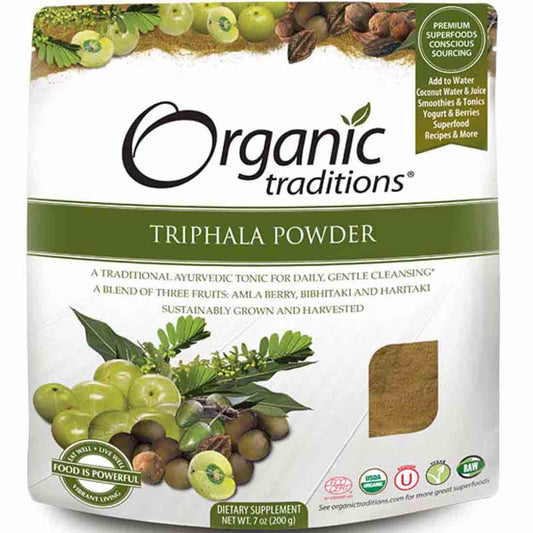 Organic Traditions Triphala Powder, 200g