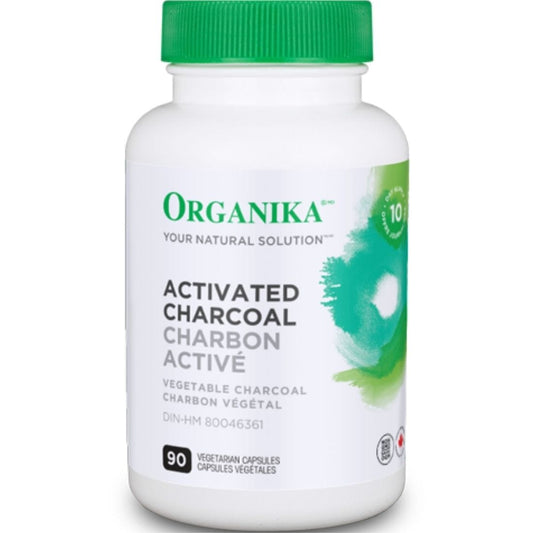 Organika Activated Charcoal, 90 Vcaps